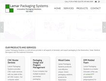 Tablet Screenshot of lamarpackagingsystems.com